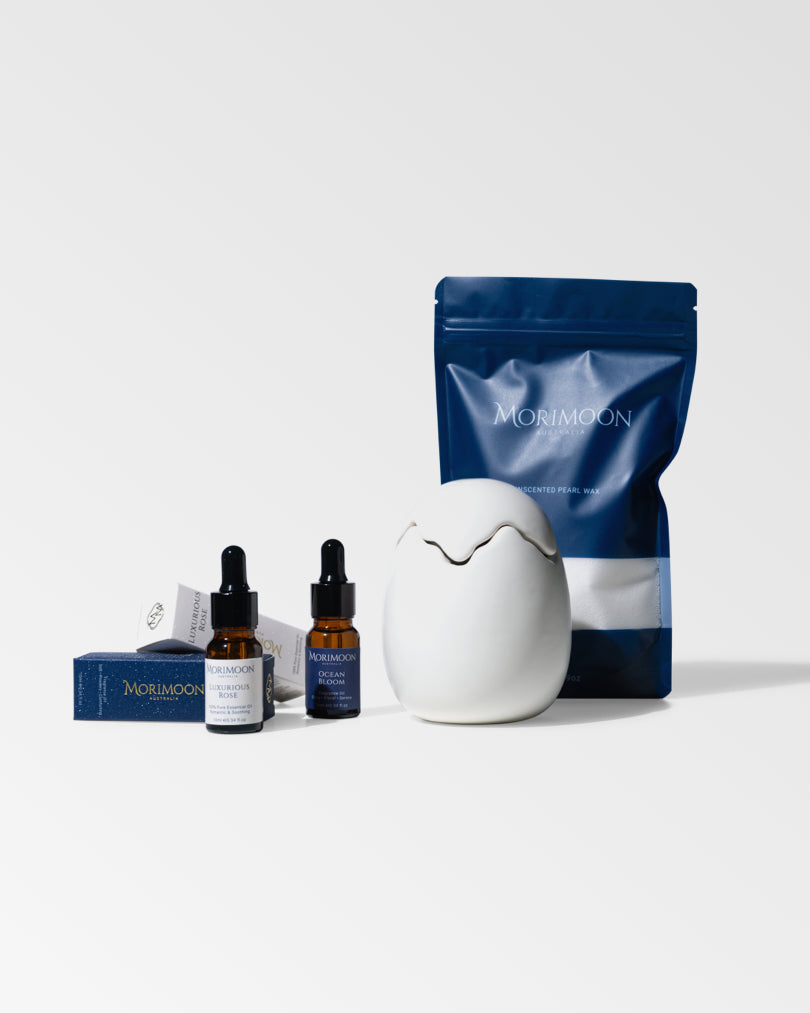 Morimoon White Candle Creation Set DIY kit with wax, wicks and tools