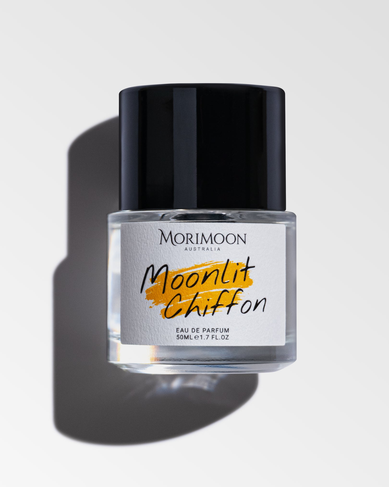 Moonlit Chiffon 50ml perfume bottle by Morimoon with soft citrus and musk fragrance design