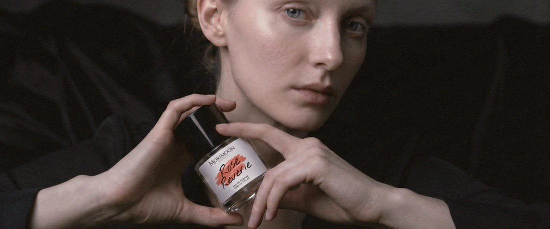 Rose Reverie 50ml Eau de Parfum by Morimoon, a modern dark rose perfume in Australia
