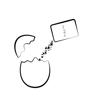 Illustration guide showing how to safely add Morimoon pearl wax into your candle container