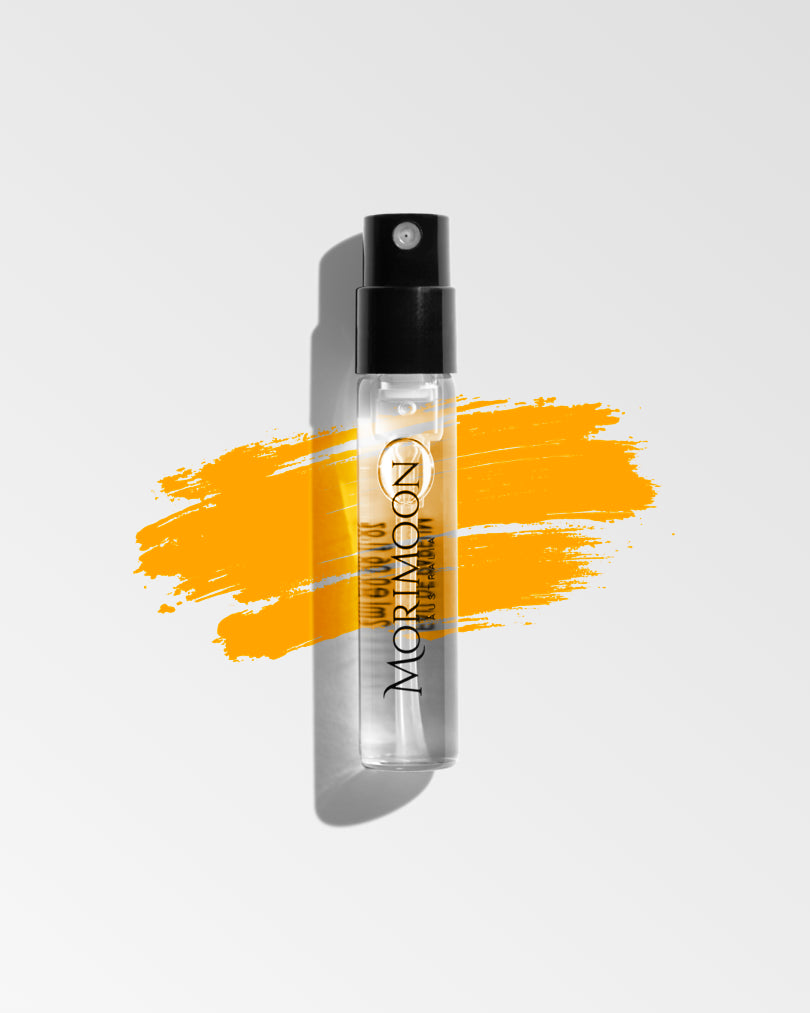 Morimoon Moonlit Chiffon Perfume 2ml Sample – fresh citrus and musk fragrance trial size